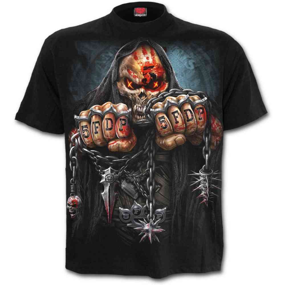 Spiral - 5FDP GAME OVER Herren TShirt - Schwarz